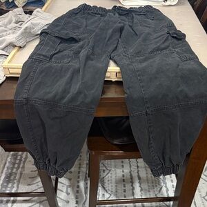 Woman’s Black and Tan Cargo Pants